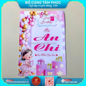 Ưu đãi đặc biệt – đặt mâm cúng tặng bảng tên cho bé