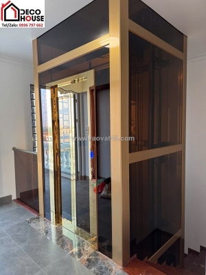Vách kính thang máy gia đình tại vinhomes cổ loa có an toàn không?