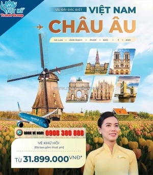 Vietnam airlines mở bán vé ưu đãi đi châu âu