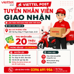 Viettel post quận 12 tuyển dụng nhân viên giao nhận