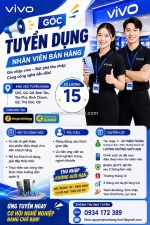 Vivo tuyển bán hàng toàn hcm và hà nội