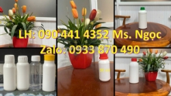 Vỏ chai nhựa 50ml đựng mẫu nước lau sàn, chai nhựa 100ml đựng nước xả vải