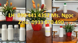 Vỏ chai nhựa 50ml đựng mẫu nước lau sàn, chai nhựa 100ml đựng nước xả vải