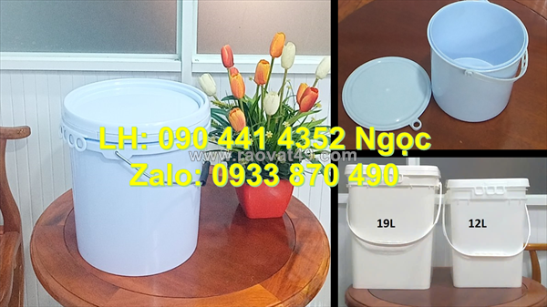 Vỏ thùng đựng sơn 30 lít, thùng sơn 22 lít, thùng sơn nhựa 20 lít