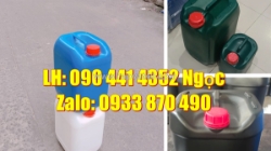 Vỏ thùng nhựa 20 lít trắng đựng axit, can nhựa 22 lít đựng hóa chất có sinh khí, can 25 đựng dầu