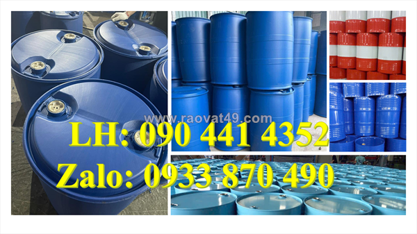 Vỏ thùng phuy nhựa 100 lít, thùng phuy 120 lít đựng thực phẩm, thùng phuy nhựa 150 lít đai sắt