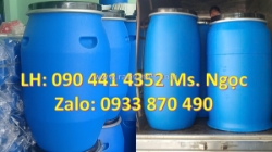 Vỏ thùng phuy nhựa 30 lít, lu nhựa 50 lít, thùng nhựa 120 lít đựng thực phẩm đóng hộp