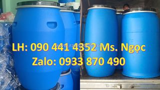 Vỏ thùng phuy nhựa 30 lít, lu nhựa 50 lít, thùng nhựa 120 lít đựng thực phẩm đóng hộp