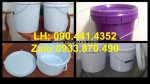 Vỏ thùng sơn 1 lít, thùng đựng sơn 4 lít, thùng sơn nhựa 5 lít, xô nhựa 6 lít đựng dầu nhờn