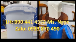 Vỏ thùng sơn 20 lít, xô nhựa 22 lít đựng sơn gel, sơn nhám, sơn nước.. các loại