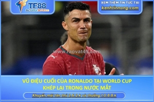 Vũ điệu cuối của ronaldo tại world cup khép lại trong nước mắt