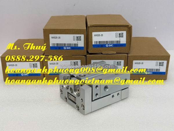 Xi lanh bàn trượt khí nén smc mxs20-20 - giao hàng toàn quốc