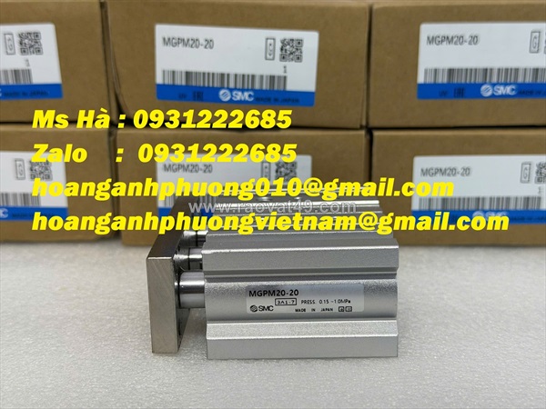 Xi lanh trượt mgpm20-20 smc hàng mới - công ty hoàng anh phương
