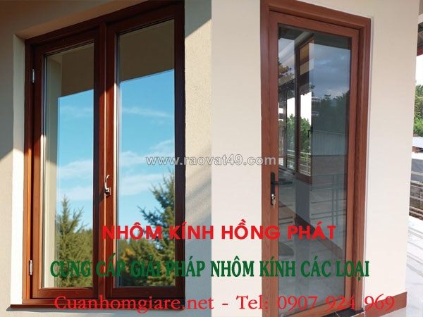10 bí quyết chọn cửa nhôm kính giả gỗ đột phá giúp sang trọng