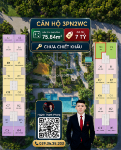 75.84m2 - giá 7 tỷ chưa chiết khấu 15% - căn góc 3pn2wc arcadia