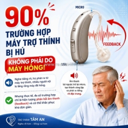 90% trường hợp máy trợ thính bị hú không phải do máy hỏng!