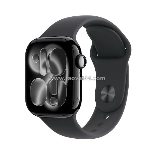 Apple watch series 11 gps 46mm (jet black) vỏ nhôm dây cao su