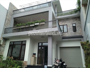 Bán biệt thự thảo điền, 295m2, ngang 10m, 3 tầng, 5pn, sân vườn, thang máy