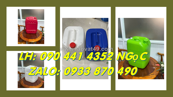 Bán can nhựa 24 lít đựng chất chống đông, can nhựa 25 lít đựng chất chống gỉ sét