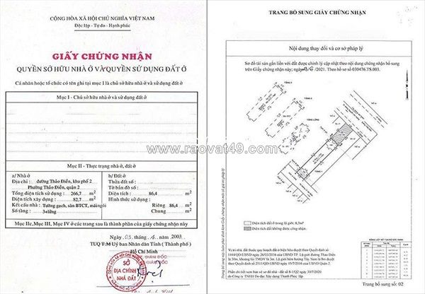 Bán nhà mặt tiền thảo điền, 86,4m², trệt + lửng + 2 lầu, đang cho thuê 100 tr/th