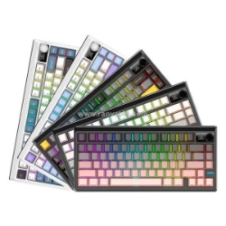 Bàn phím cơ không dây gaming newff jk750 gradient blackberry