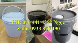 Bán thùng đựng sơn 6 lít trắng, vỏ thùng sơn 12 lít xanh, thùng nhựa 19 lít vuông, thùng nhựa 22 lít đựng gel