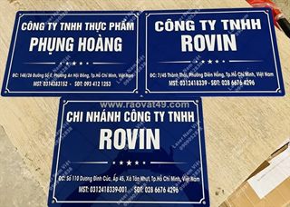 Bảng số nhà mica - inox khắc laser/in uv theo yêu cầu