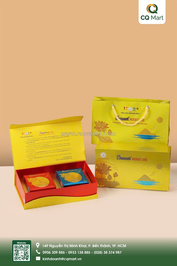 Bánh trung thu yến sào khánh hòa - hộp h2/200 1c1d