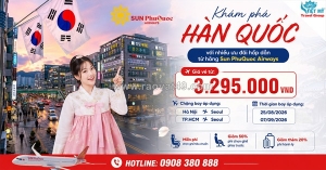 Bay thẳng seoul cùng sun phuquoc airways giá ưu đãi