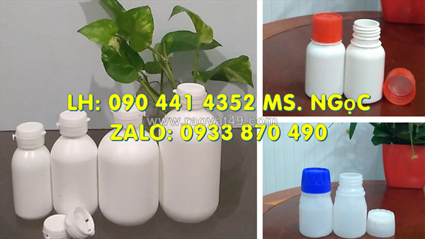 Bình nhựa 1 lít nắp vòi nhấn, chai nhựa 500ml đựng hóa chất nắp thoát khí, chai nhựa 250ml nắp vặn