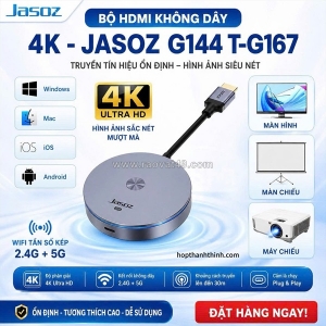 Bộ hdmi không dây 4k jasoz g144 t-g167