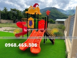 Bộ liên hoàn cầu trượt xích đu trẻ em, cầu trượt liên hoàn trẻ em