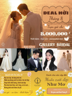 Bùng nổi deal hời tháng 8 dịch vụ cưới trọn gói chỉ 8.000.000 không phát sinh thêm chi phí tại hcm