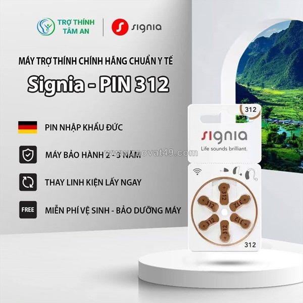 Các loại pin máy trợ thính chinh hãng