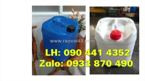 Can 30 lít đựng dung dịch tẩy mạnh, can nhựa 25 lít đựng hóa chất sủi bọt, can 20 lít đựng chất tạo bọt