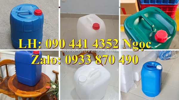 Can nhựa 1 lít đựng chất phụ gia, can nhựa 2 lít đựng hương liệu, can nhựa 5 lít đựng màu thực phẩm
