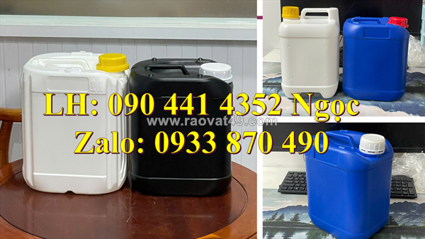Can nhựa 1 lít đựng chất phụ gia, can nhựa 2 lít đựng hương liệu, can nhựa 5 lít đựng màu thực phẩm