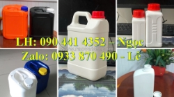 Can nhựa 1 lít đựng thuốc thú y dạng gel, can nhựa 2 lít đựng hóa chất dạng kem có vòi nhấn