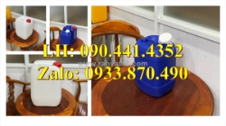 Can nhựa 10 lít màu trắng, thùng nhựa 20 lít, can nhựa 25 lít, thùng nhựa 30 lít đựng hóa chất