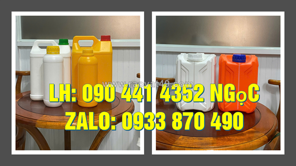 Can nhựa 2 lít đựng chế phẩm, can nhựa 2 lít đựng thuốc thú y dạng loãng, can nhựa 2 lít đựng hóa chất