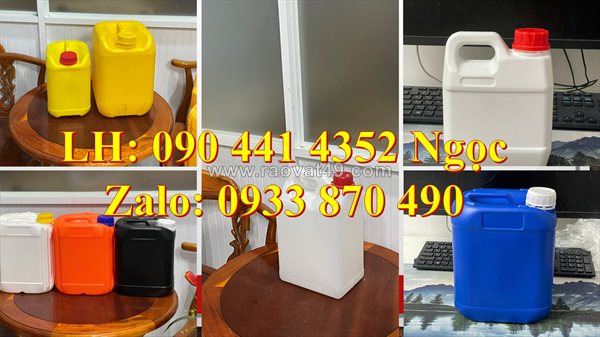 Can nhựa 2 lít nắp thoát khí, can nhựa 1 lít nắp garenti, can nhựa 5 lít đựng hóa chất nắp chống tràn