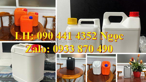 Can nhựa 2 lít nắp thoát khí, can nhựa 1 lít nắp garenti, can nhựa 5 lít đựng hóa chất nắp chống tràn