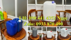 Can nhựa 20 lít vuông đen chống uv, thùng nhựa 22 lít đựng hóa chất ngành nông nghiệp, can nhựa 24 lít xanh
