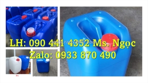 Can nhựa 24 lít đựng hóa chất trắng, can nhựa 25 lít đựng chất diệt sâu bọ, can nhựa 20 lít đựng thuốc diệt cỏ