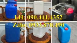 Can nhựa 25 lít đựng chất xúc tác, thùng nhựa 20 lít đựng chất phụ trợ, can nhựa 10 lít đựng bazơ