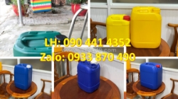 Can nhựa 25 lít tròn, vỏ thùng nhựa 20 lít đựng hóa chất nông nghiệp, can nhựa 10 lít trắng