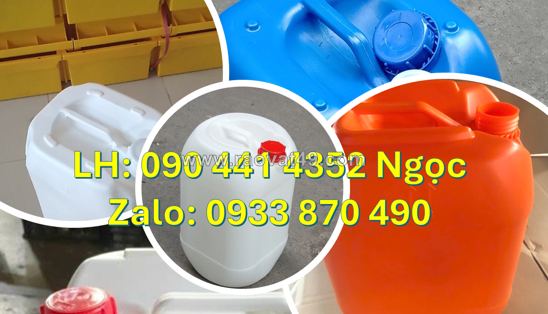 Can nhựa 30 lít dẹp đựng nước lau sàn, can nhựa 25 lít đựng nước tẩy, can nhựa 20 lít đựng hcl