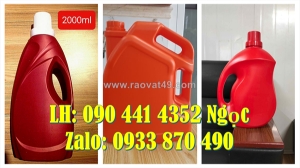 Can nhựa 5 lít đựng chất khử trùng, bình đựng chất lỏng 2 lít, can nhựa 1 lít đựng kem tẩy đa năng