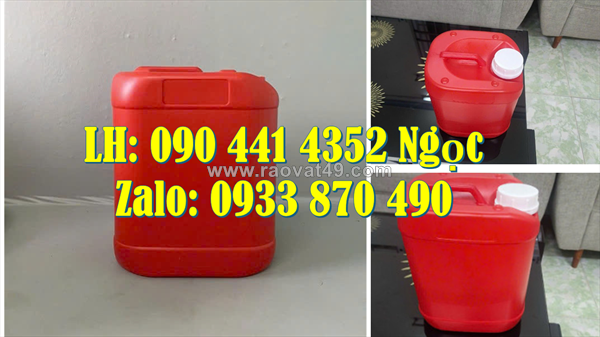 Can nhựa 5 lít đựng chất khử trùng, bình đựng chất lỏng 2 lít, can nhựa 1 lít đựng kem tẩy đa năng