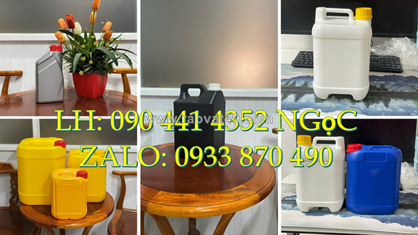 Can nhựa 5 lít đựng vi sinh, can nhựa 2 lít đựng hóa chất loãng ngành công nghệ, cơ khí, điện tử…